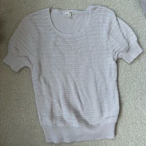 NW3 Cream Knit Puff Sleeve Top